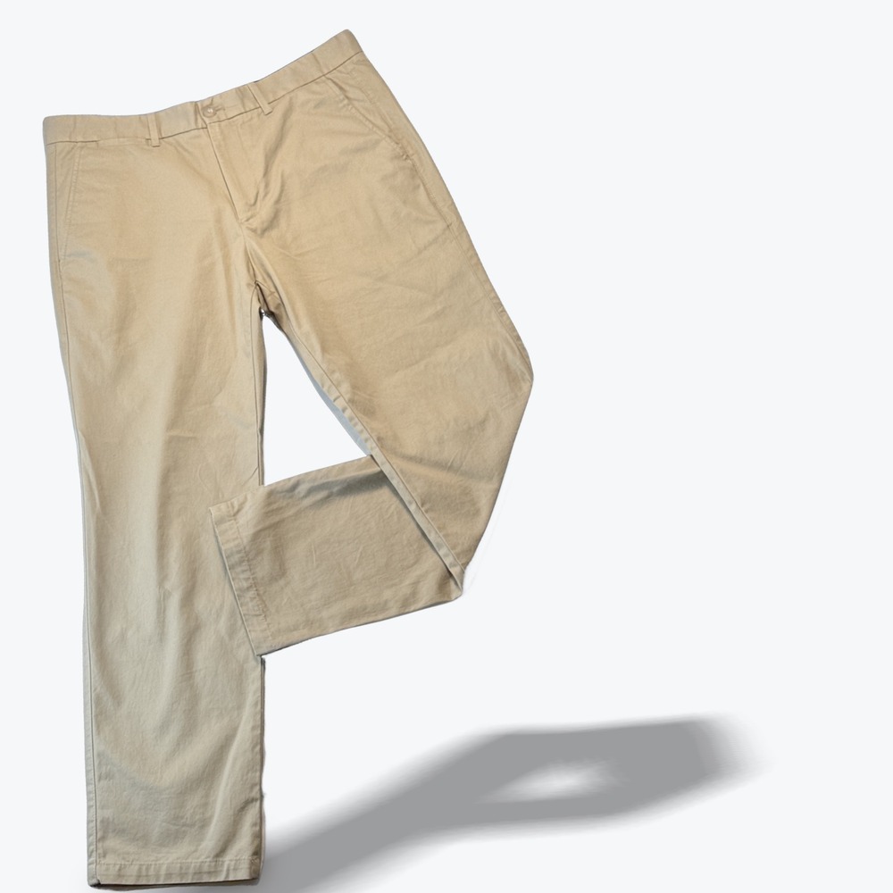 Gap Chino Pants Straight Fit Khaki Tan Casual Cotton Trousers Size 32x30